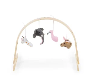 Childhome Baby Gym Universeel Rond - Hout - Naturel^ Baby Gyms & Mobiel