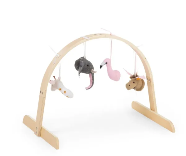 Childhome Baby Gym Universeel Rond - Hout - Naturel^ Baby Gyms & Mobiel