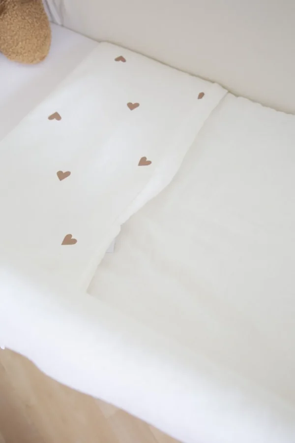 Childhome Babydeken - 80X100 Cm - Jersey + Mousseline - Hearts^ Dekens