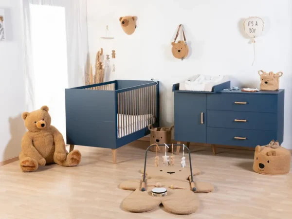 Childhome Bold Blue - Meegroeibed - 70X140 Cm + Zijlatten^ Peuter- & Babybedden