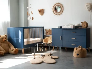 Childhome Bold Blue - Meegroeibed - 70X140 Cm + Zijlatten^ Peuter- & Babybedden