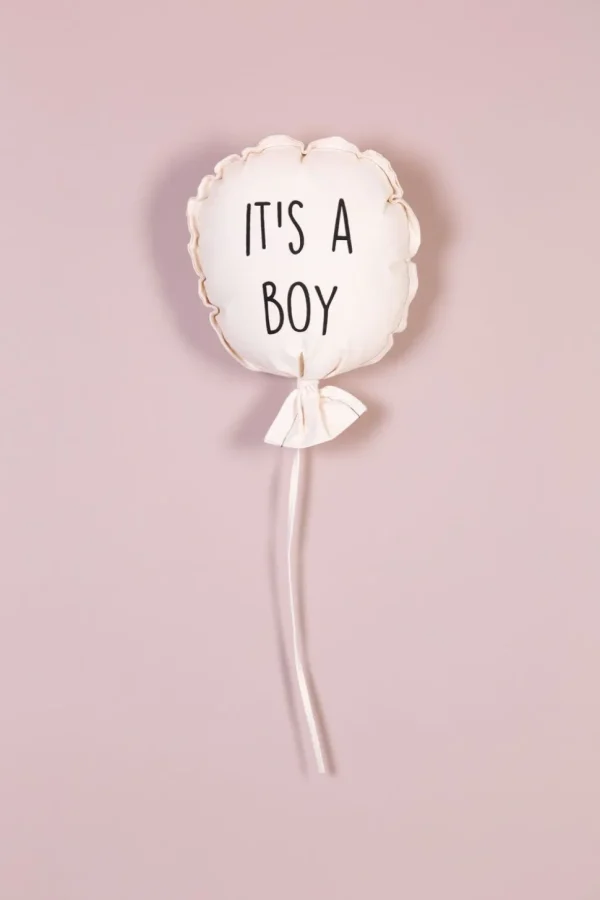 Childhome Canvas Ballon - It'S A Boy - Muurdecoratie - 35X26X8 Cm^ Muurdeco Items