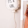 Childhome Canvas Ballon - It'S A Girl - Muurdecoratie - 35X26X8 Cm^ Muurdeco Items