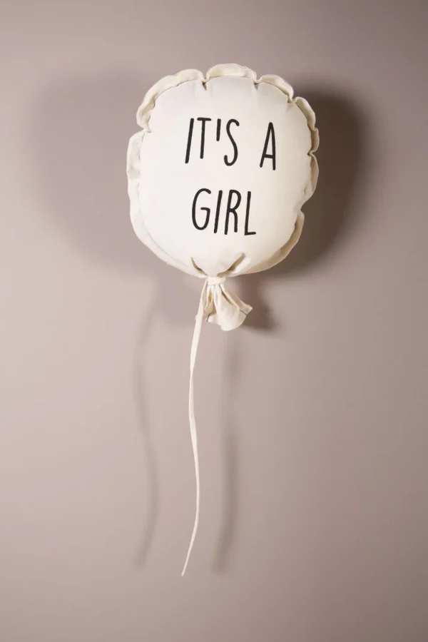 Childhome Canvas Ballon - It'S A Girl - Muurdecoratie - 35X26X8 Cm^ Muurdeco Items