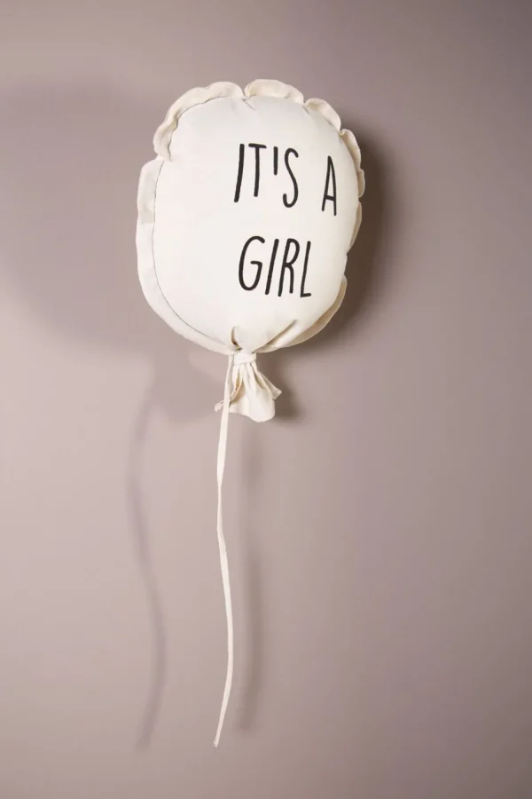 Childhome Canvas Ballon - It'S A Girl - Muurdecoratie - 35X26X8 Cm^ Muurdeco Items