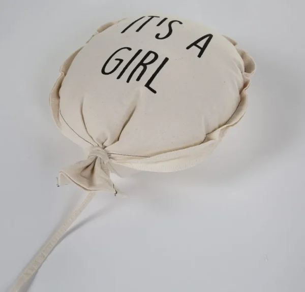 Childhome Canvas Ballon - It'S A Girl - Muurdecoratie - 35X26X8 Cm^ Muurdeco Items