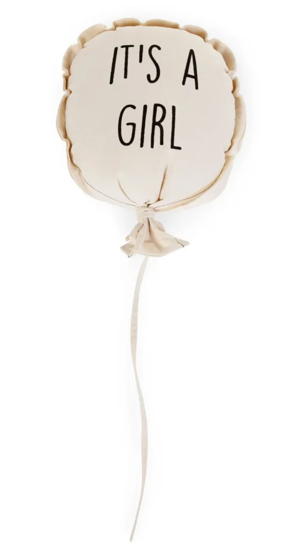 Childhome Canvas Ballon - It'S A Girl - Muurdecoratie - 35X26X8 Cm^ Muurdeco Items