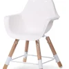 Childhome Evolu Kinderstoel - Verstelbaar In Hoogte (50-75 Cm/*90 Cm) - Naturel Wit^ Evolu