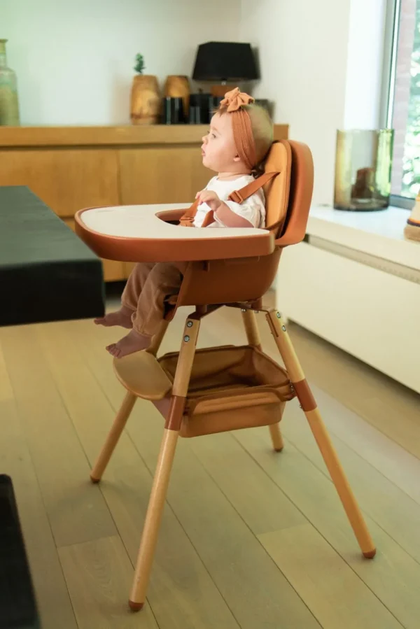 Childhome Evolu Kinderstoel - Verstelbaar In Hoogte (50-75 Cm/*90 Cm) - Naturel Roest^ Evolu