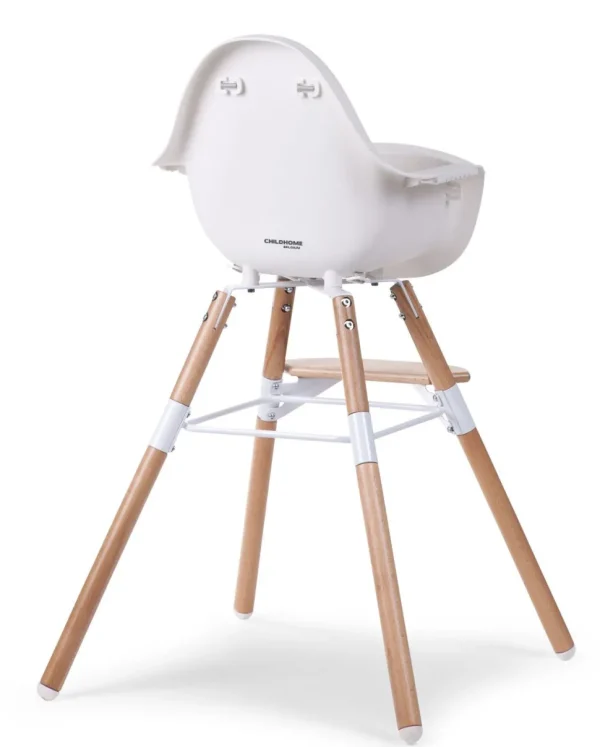 Childhome Evolu Kinderstoel - Verstelbaar In Hoogte (50-75 Cm/*90 Cm) - Naturel Wit^ Evolu