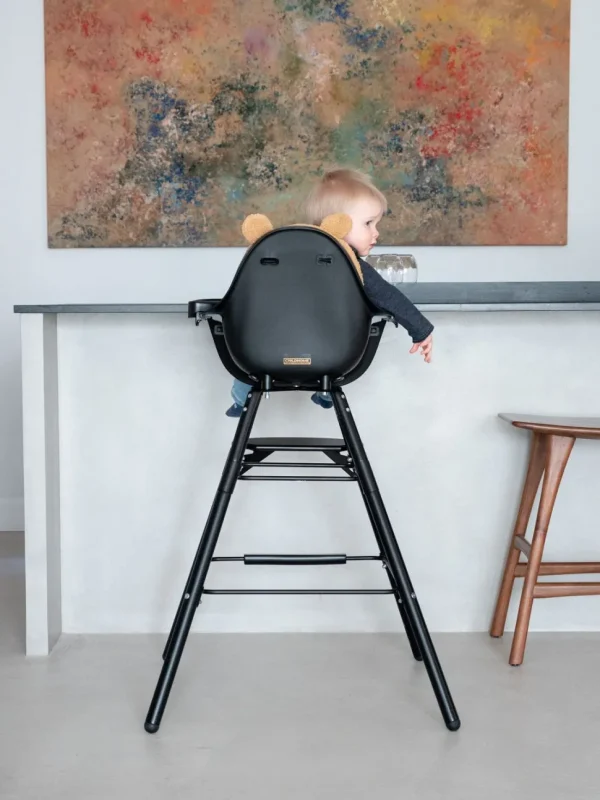 Childhome Evolu Kinderstoel - Verstelbaar In Hoogte (50-75 Cm/*90 Cm) - Zwart^ Evolu