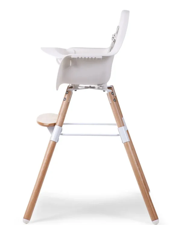 Childhome Evolu Kinderstoel - Verstelbaar In Hoogte (50-75 Cm/*90 Cm) - Naturel Wit^ Evolu