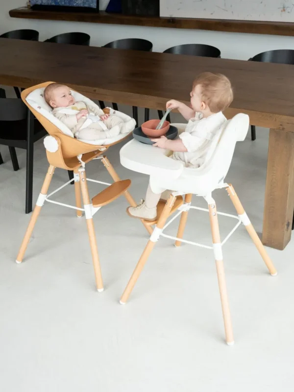 Childhome Evolu Newborn Seat Voor Evolu 2 + One.80° - Hout - Naturel Wit^ Evolu Newborn Seat