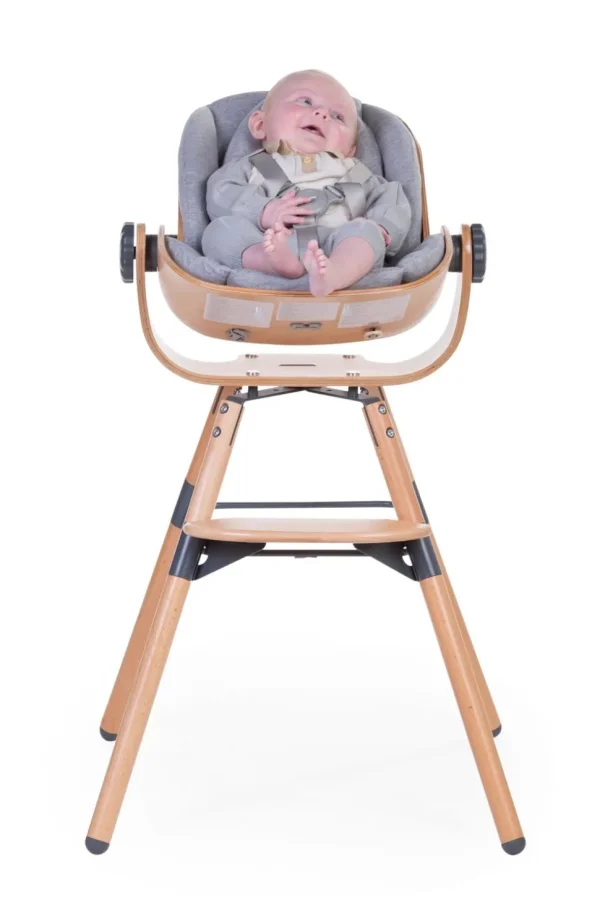 Childhome Evolu Newborn Seat Voor Evolu 2 + One.80° - Hout - Naturel Antraciet^ Evolu Newborn Seat