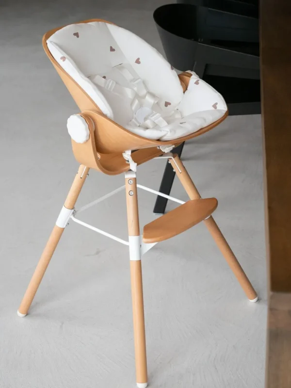 Childhome Evolu Newborn Seat Voor Evolu 2 + One.80° - Hout - Naturel Wit^ Evolu Newborn Seat