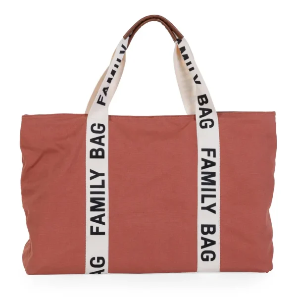 Childhome Family Bag Verzorgingstas - Signature - Canvas - Terracotta^ Signature Collection