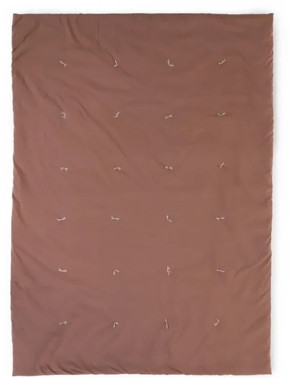 Childhome Gewatteerd Deken - 140X100 Cm - Jersey Polystar - Roest^ Dekens