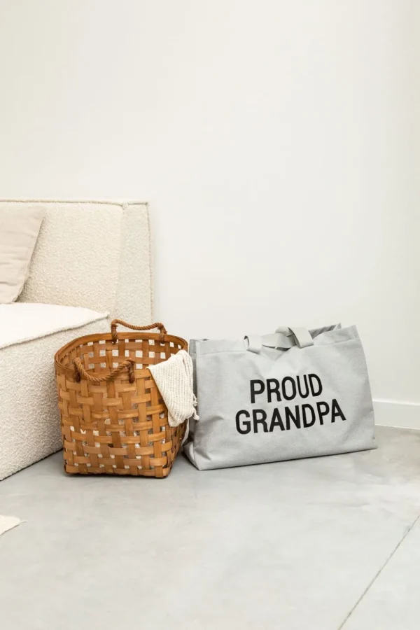 Childhome Grandpa Bag - Canvas - Grijs^ Grandparents Bag