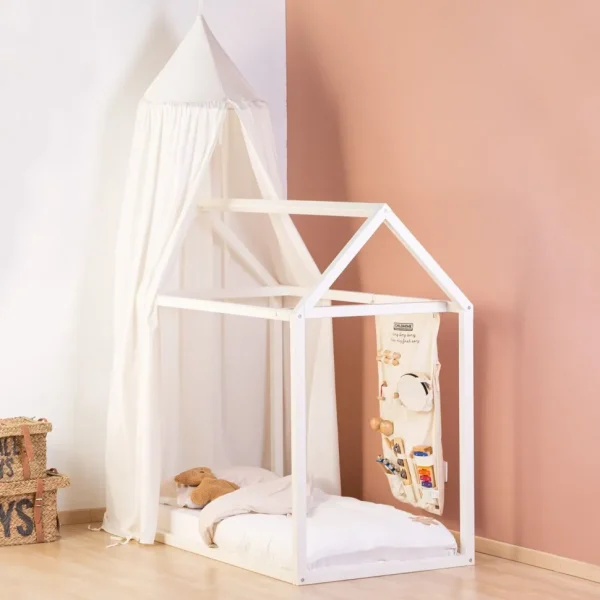 Childhome Huis Bed - 70X140 Cm - Ecru^ Bedframes