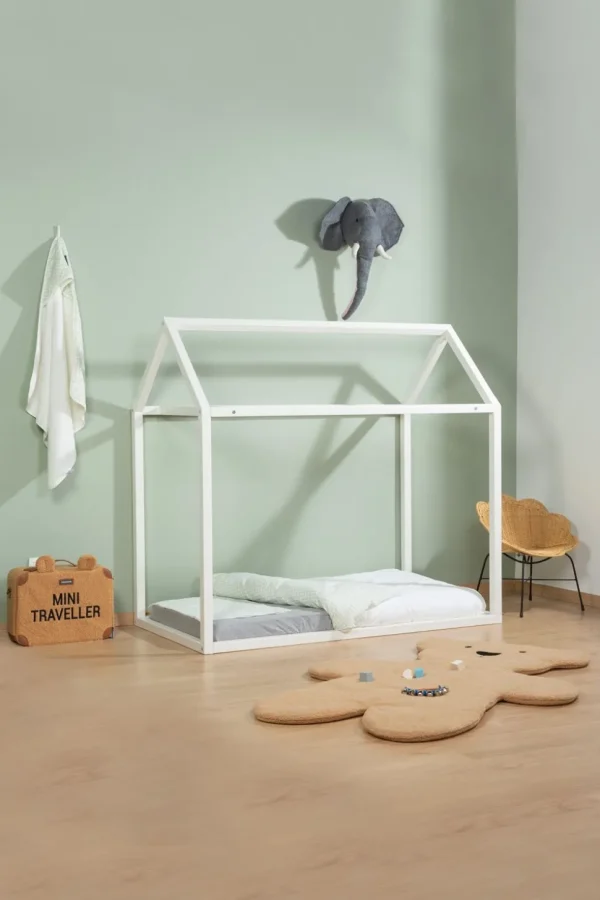 Childhome Huis Bed - 70X140 Cm - Ecru^ Bedframes