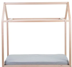 Childhome Huis Bed - 70X140 Cm - Hout - Naturel^ Bedframes