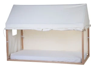 Childhome Huis Bed Cover - 90X200 Cm - Wit^ Accessoires