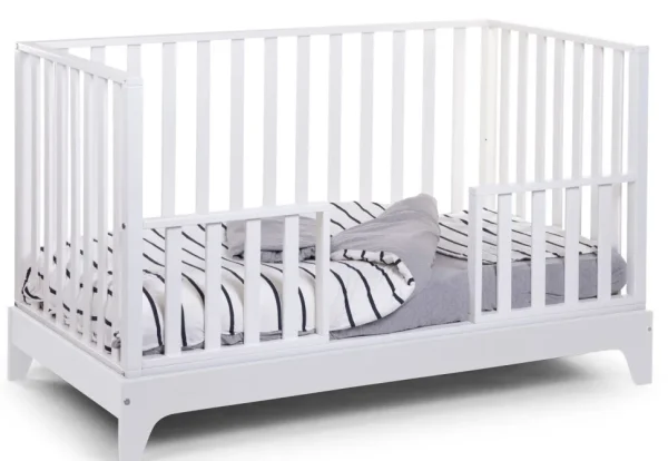 Childhome Meegroeibed Ref 17 + Frame - 70X140 Cm - Mdf Hout - Wit^ Peuter- & Babybedden