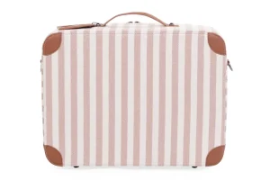 Childhome Mini Traveller Kids Kinderkoffer - Stripes - Nude/Terracotta^ Kids Bags