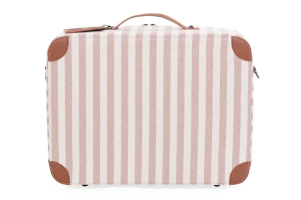 Childhome Mini Traveller Kids Kinderkoffer - Stripes - Nude/Terracotta^ Kids Bags