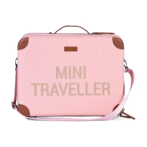 Childhome Mini Traveller Kinderkoffer - Roze Koper^ Kids Bags