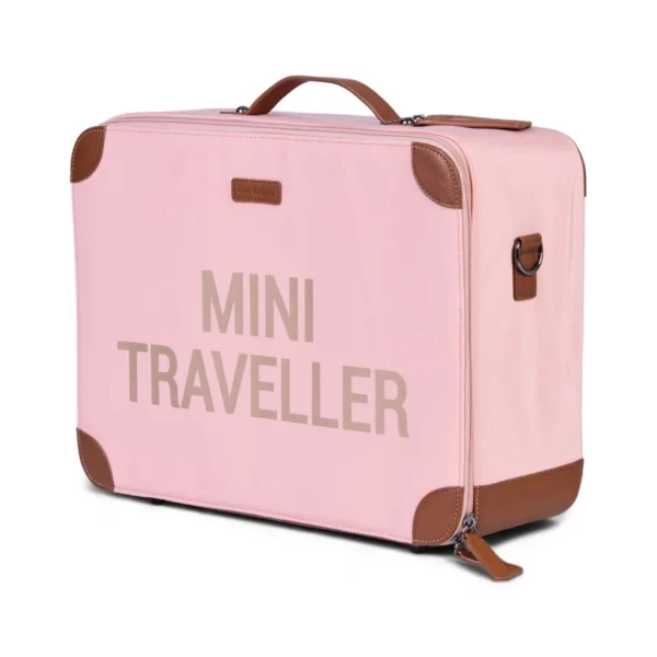 Childhome Mini Traveller Kinderkoffer - Roze Koper^ Kids Bags