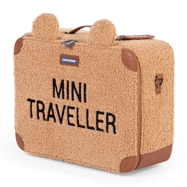 Childhome Mini Traveller Kinderkoffer - Teddy Brown^ Kids Bags