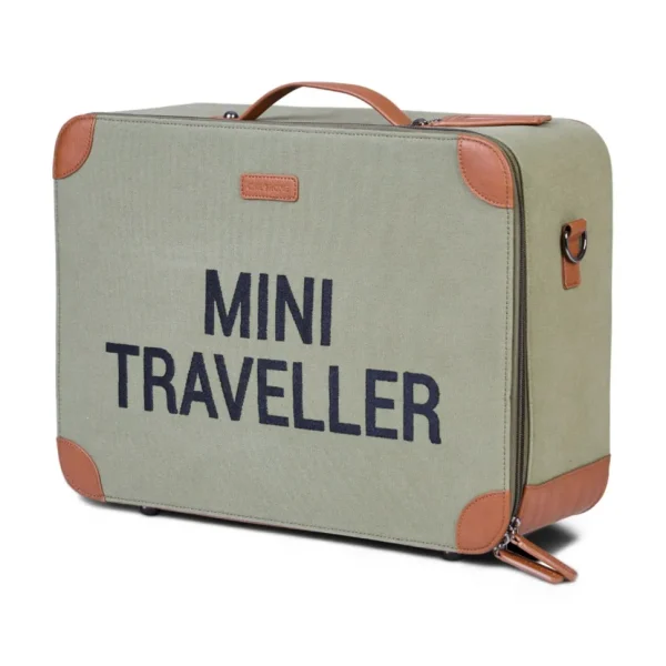 Childhome Mini Traveller Kinderkoffer - Canvas - Kaki^ Kids Bags