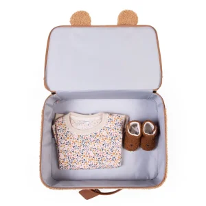 Childhome Mini Traveller Kinderkoffer - Teddy Brown^ Kids Bags