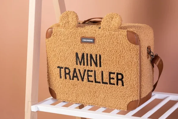 Childhome Mini Traveller Kinderkoffer - Teddy Brown^ Kids Bags