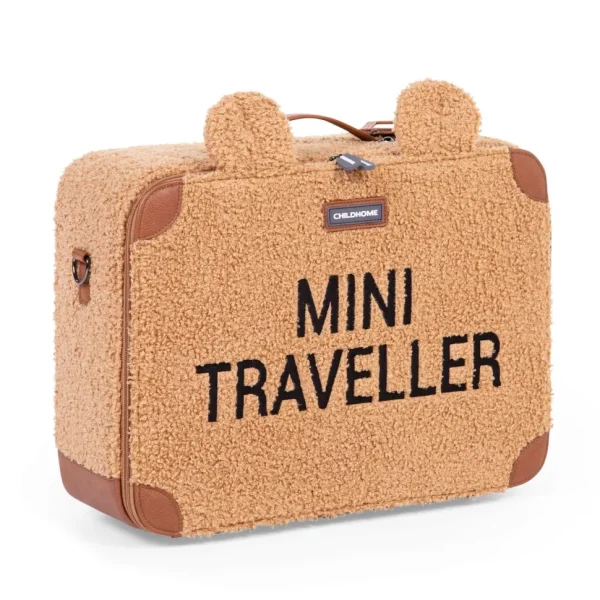 Childhome Mini Traveller Kinderkoffer - Teddy Brown^ Kids Bags