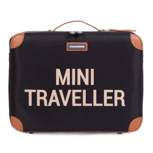 Childhome Mini Traveller Kinderkoffer - Zwart Goud^ Kids Bags