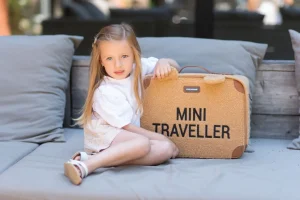 Childhome Mini Traveller Kinderkoffer - Teddy Brown^ Kids Bags