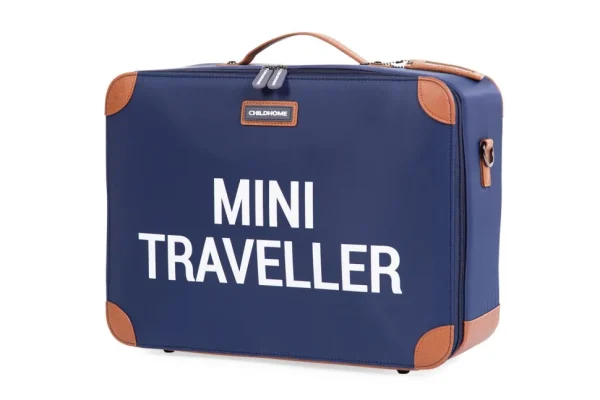 Childhome Mini Traveller Kinderkoffer - Navy Wit^ Kids Bags