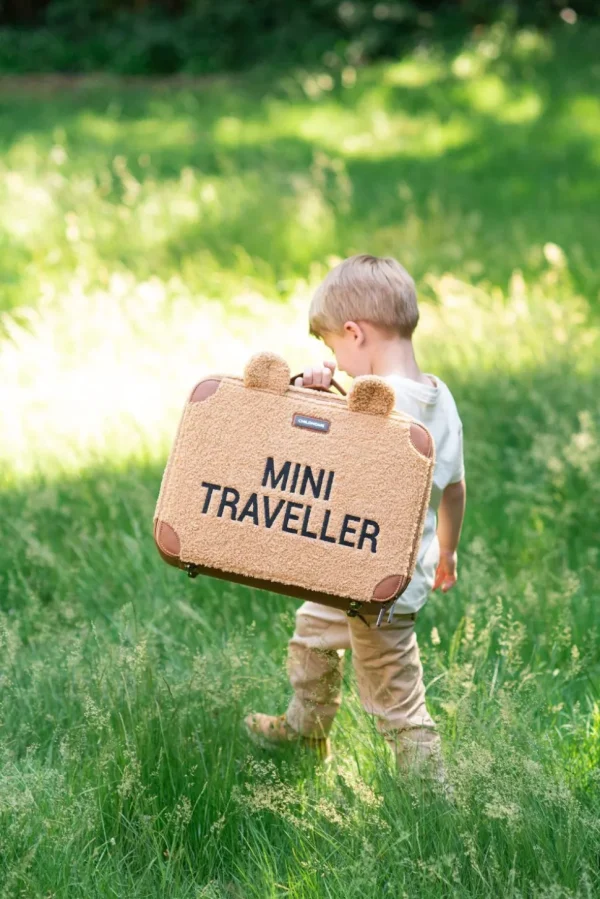 Childhome Mini Traveller Kinderkoffer - Teddy Brown^ Kids Bags