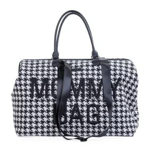 Childhome Mommy Bag ® Pied De Poule - Zwart^ Mommy Bag ®