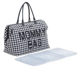 Childhome Mommy Bag ® Pied De Poule - Zwart^ Mommy Bag ®