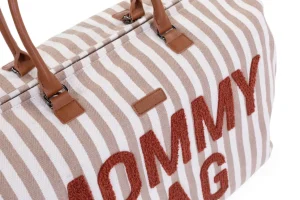 Childhome Mommy Bag ® Verzorgingstas - Stripes - Nude/Terracotta^ Mommy Bag ®