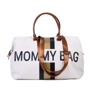 Childhome Mommy Bag ® Verzorgingstas - Ecru Strepen Zwart/Goud^ Mommy Bag ®