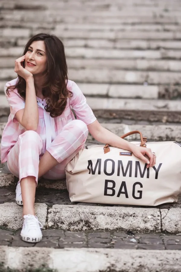 Childhome Mommy Bag ® Verzorgingstas - Ecru Zwart^ Mommy Bag ®