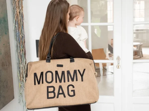 Childhome Mommy Bag ® Verzorgingstas - Raffia Look^ Mommy Bag ®