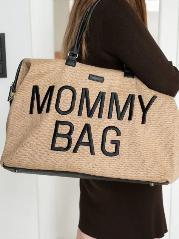 Childhome Mommy Bag ® Verzorgingstas - Raffia Look^ Mommy Bag ®