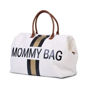 Childhome Mommy Bag ® Verzorgingstas - Ecru Strepen Zwart/Goud^ Mommy Bag ®