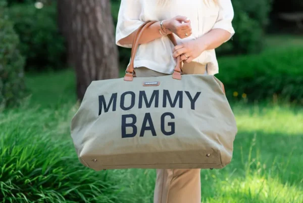 Childhome Mommy Bag ® Verzorgingstas - Canvas - Kaki^ Mommy Bag ®