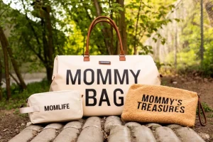 Childhome Mommy Bag ® Verzorgingstas - Ecru Zwart^ Mommy Bag ®